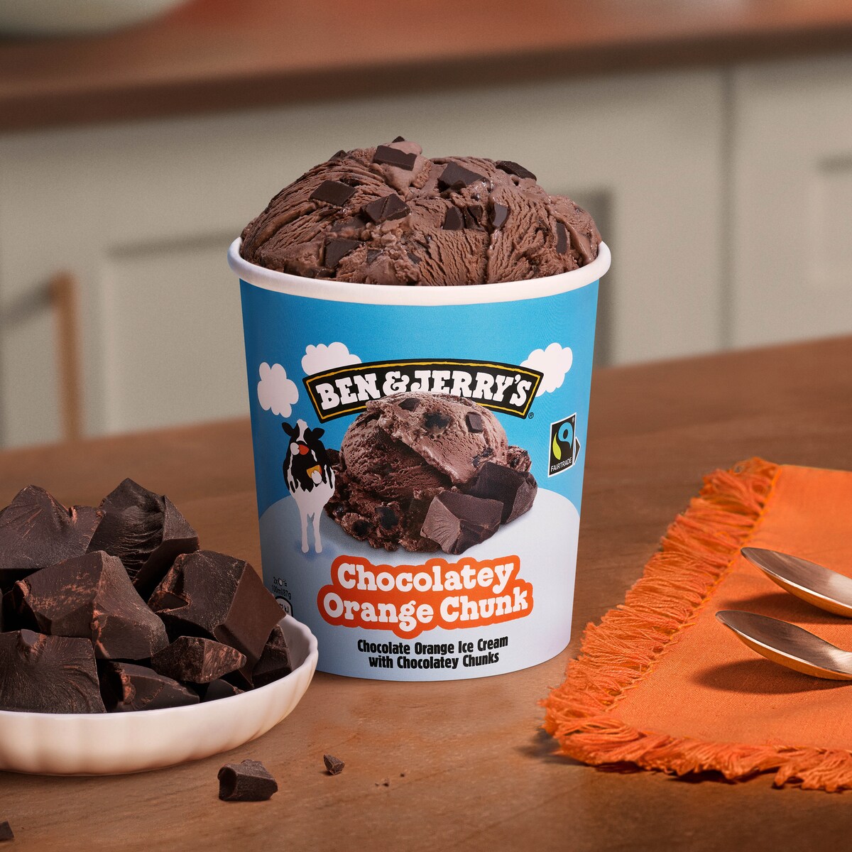 Chocolatey Orange Chunk Zmrzlina - Tub 3 / 4